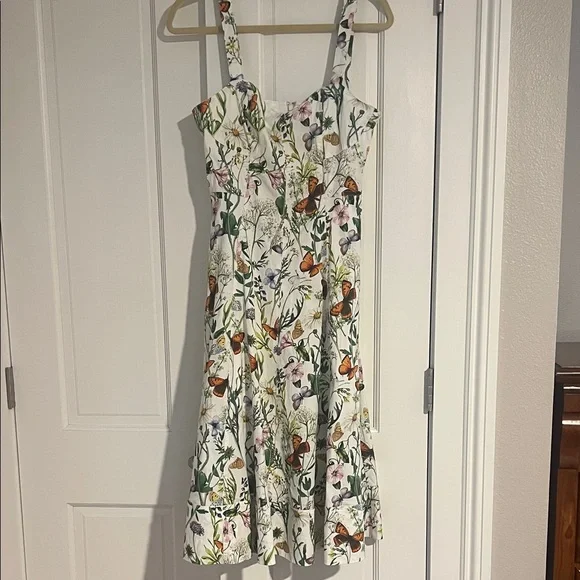 NWT Butterfly Print Midi Dress - Picture 3 of 7